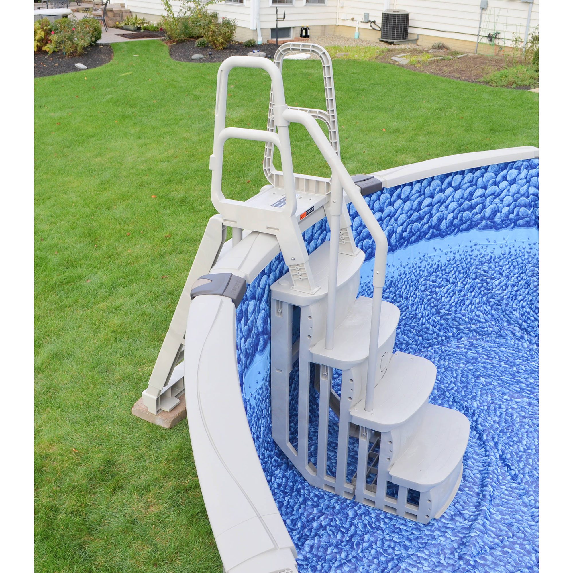 Simple Above Ground Swimming Pool Steps And Ladders 