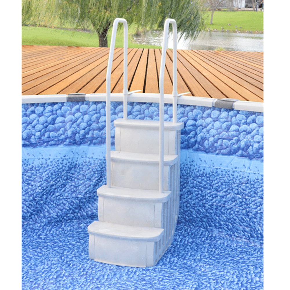 above ground pool ladders for deck