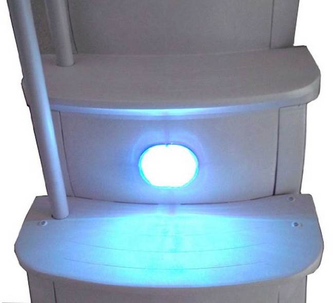 above ground pool step light