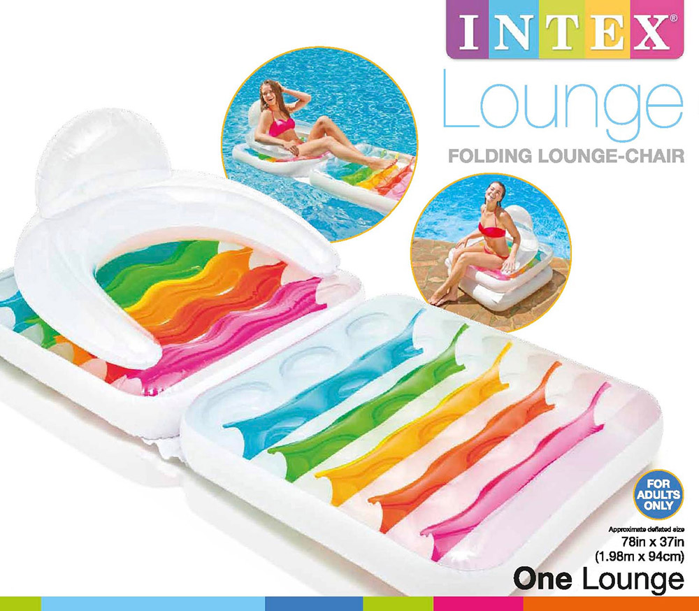 intex lounge chair pool