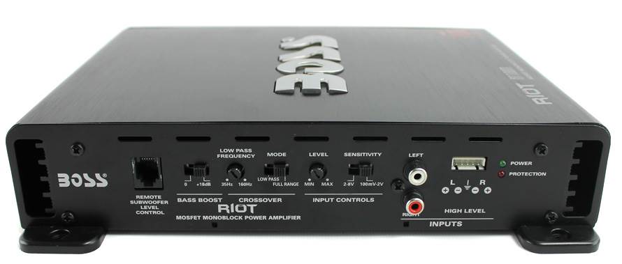 BOSS AUDIO Riot R1100M Mono Car Amp Amplifier plus Sub Bass Remote