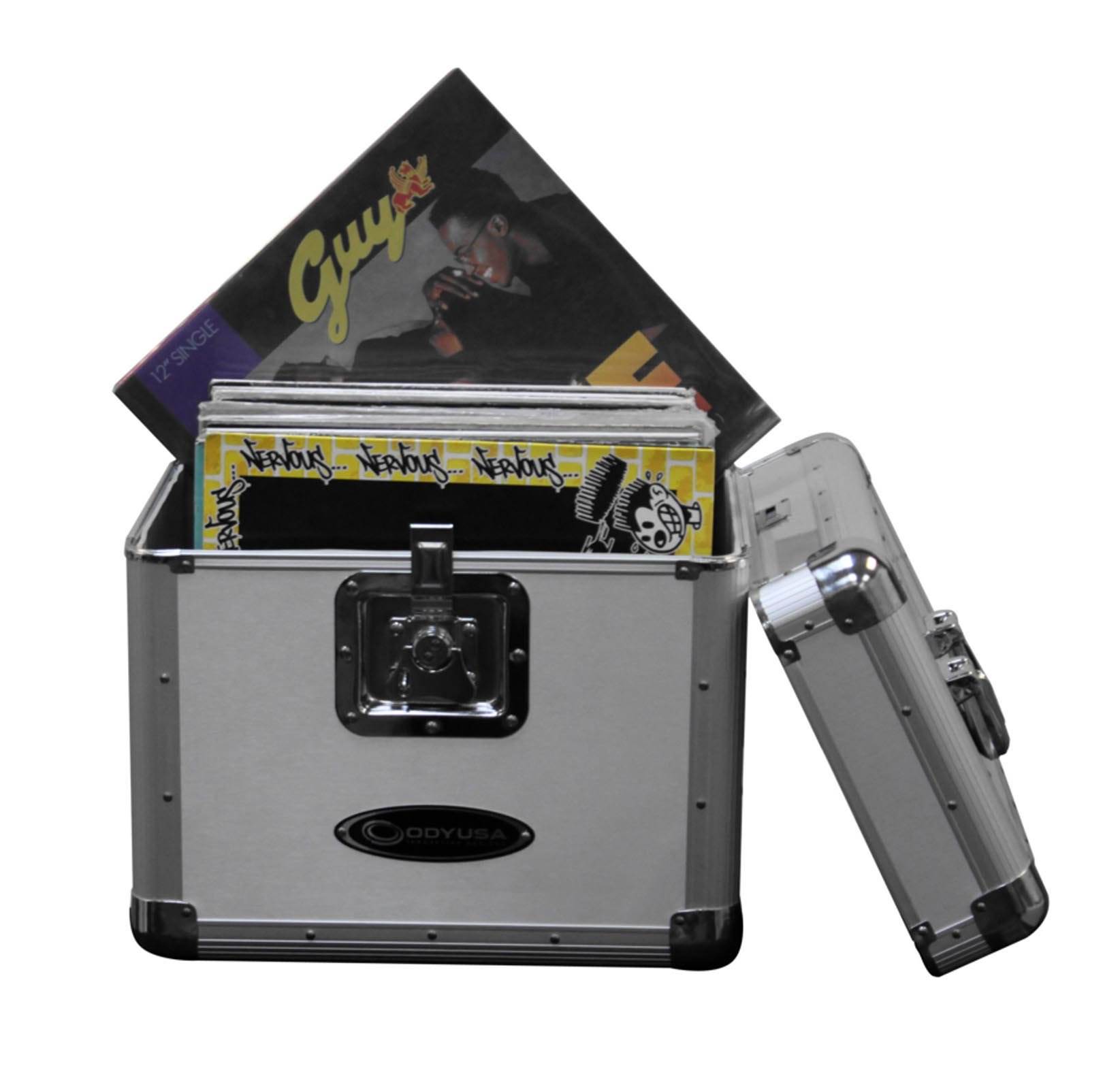 Odyssey KROM Series Record Utility Case for 70 12" Vinyl Records & LPs, Black - Picture 4 of 7
