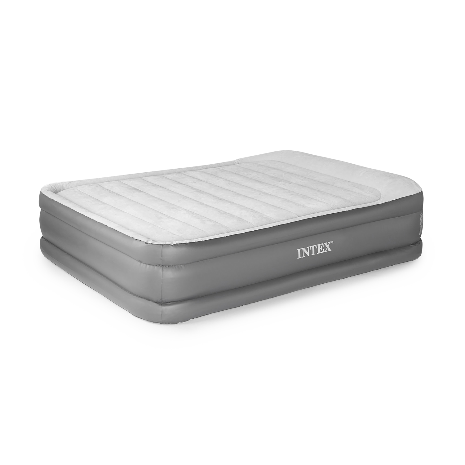 Intex 64435E FiberTech Deluxe Pillow Rest Raised Air Bed with Pump