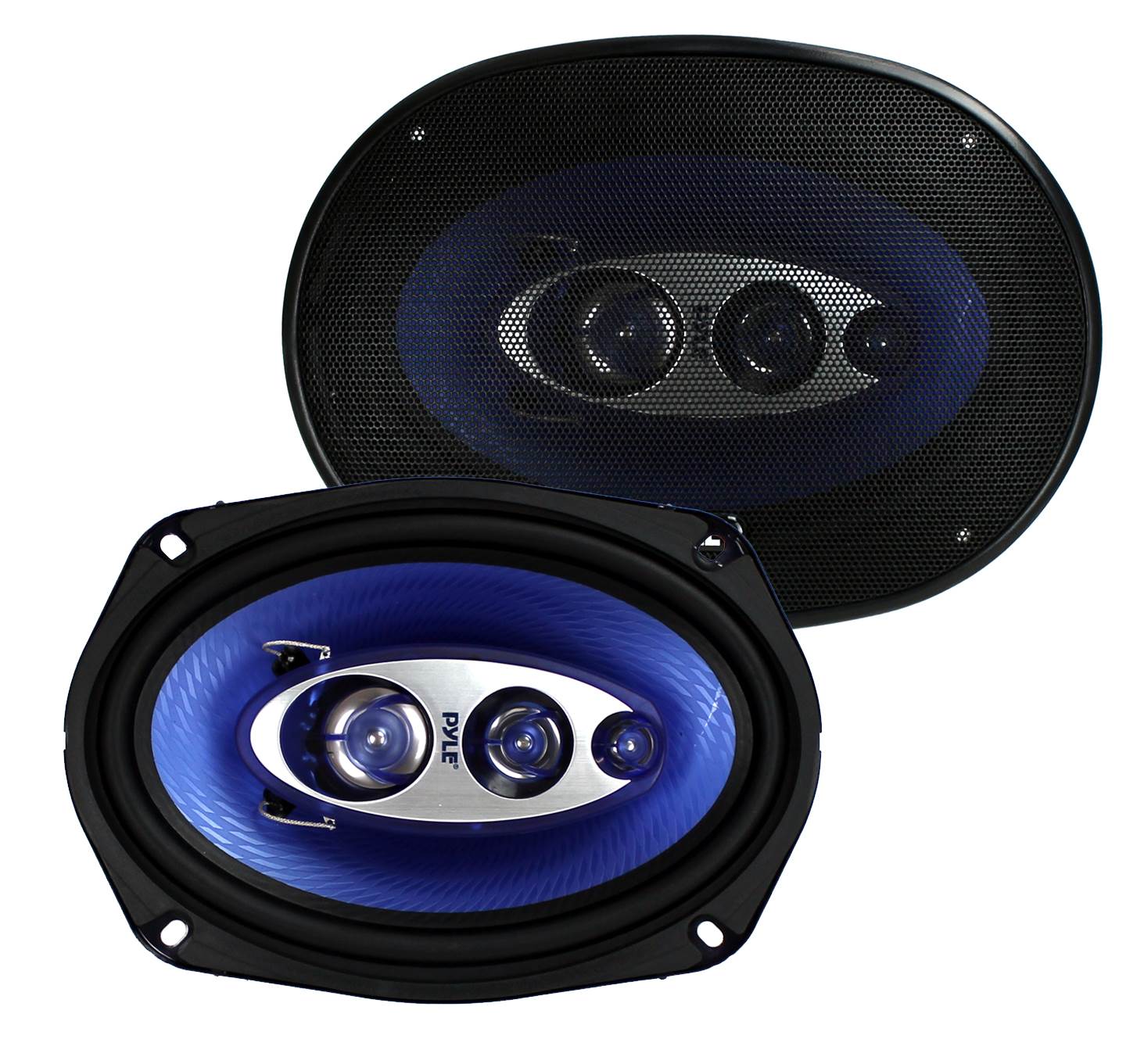 2) New Pyle PL6984BL 6x9" 400 Watts 4Way Car Coaxial Speakers Audio