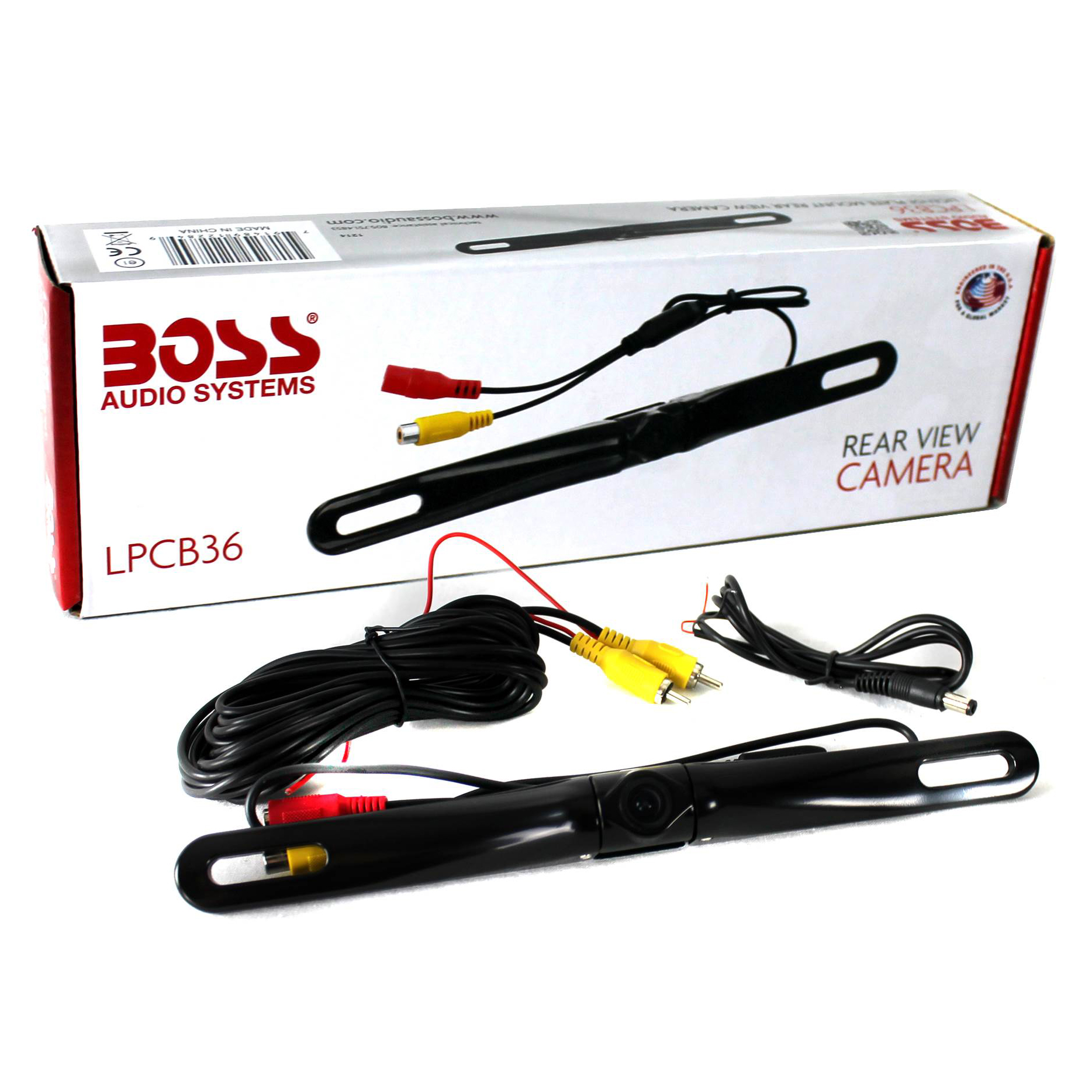 BOSS Audio Systems LPCB36 License Plate Mount Car Rearview Backup