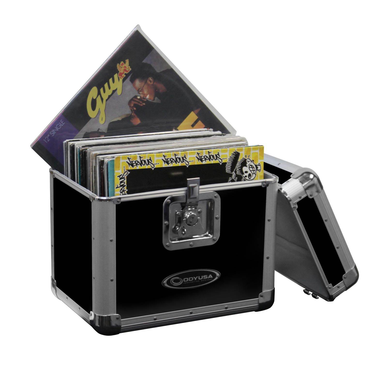 Odyssey 70 12" LP Vinyl Records Stacking Utility Krom Transport Case (Open Box) - Picture 1 of 10