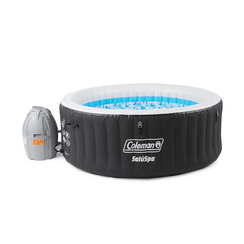 Coleman SaluSpa Portable 4 Person Outdoor Inflatable Hot Tub Spa w ...