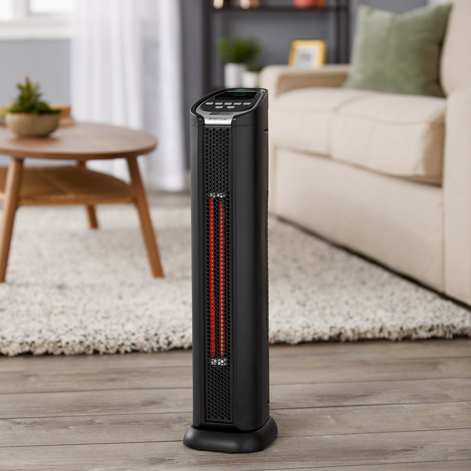 Lifesmart PCHT1053US 2 Element Quartz Infrared Portable Tower Heater