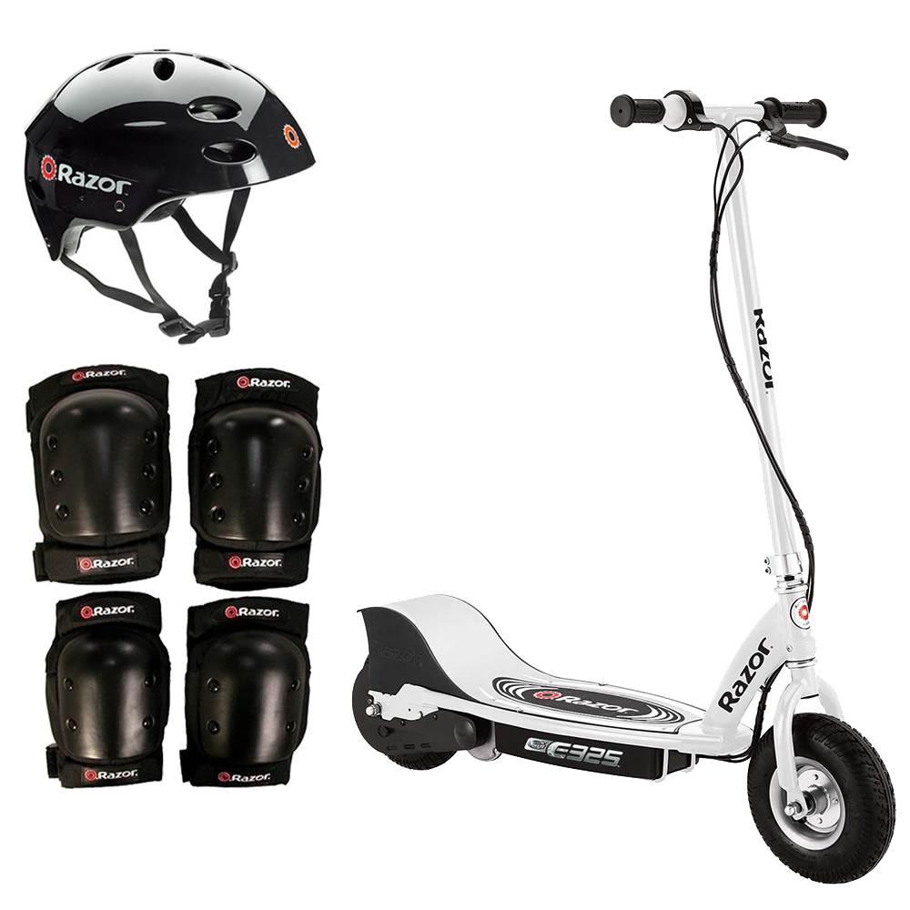 Razor E325 Adult HighTorque Electric Powered Scooter with Helmet