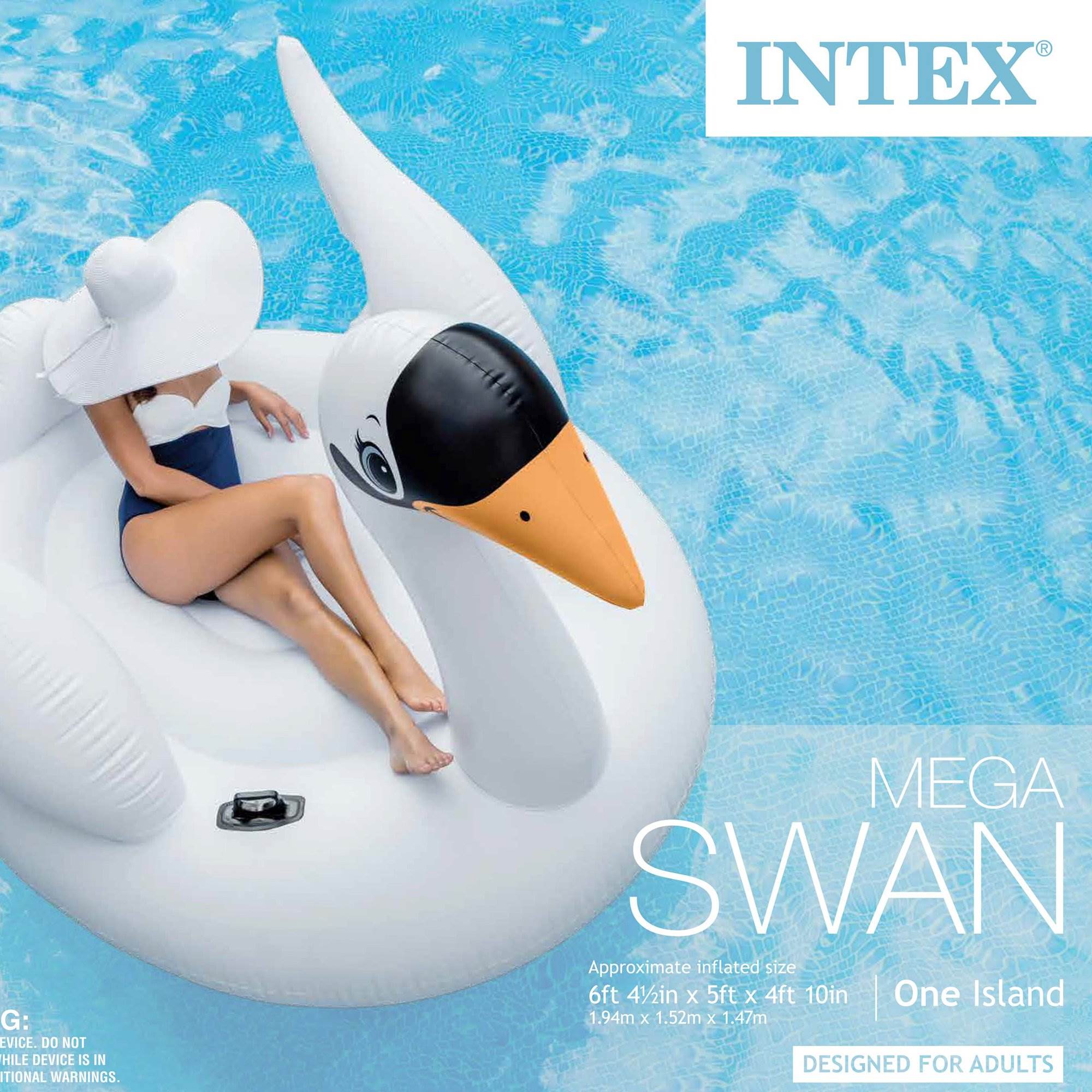 swan inflatable pool toy