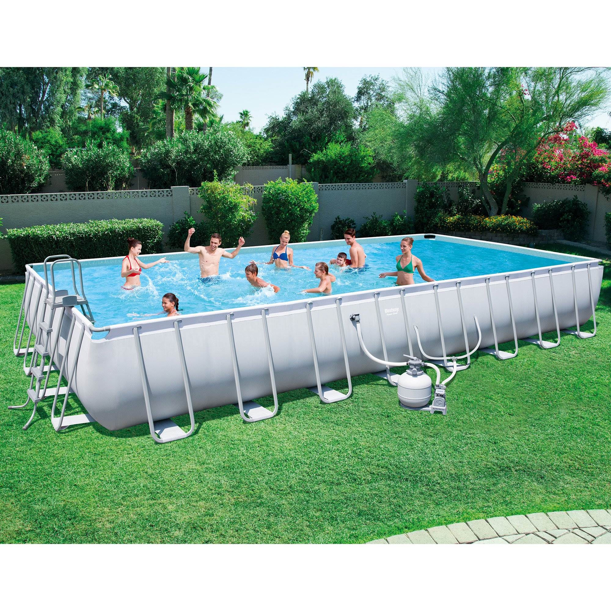 rectangle above ground pool for adults