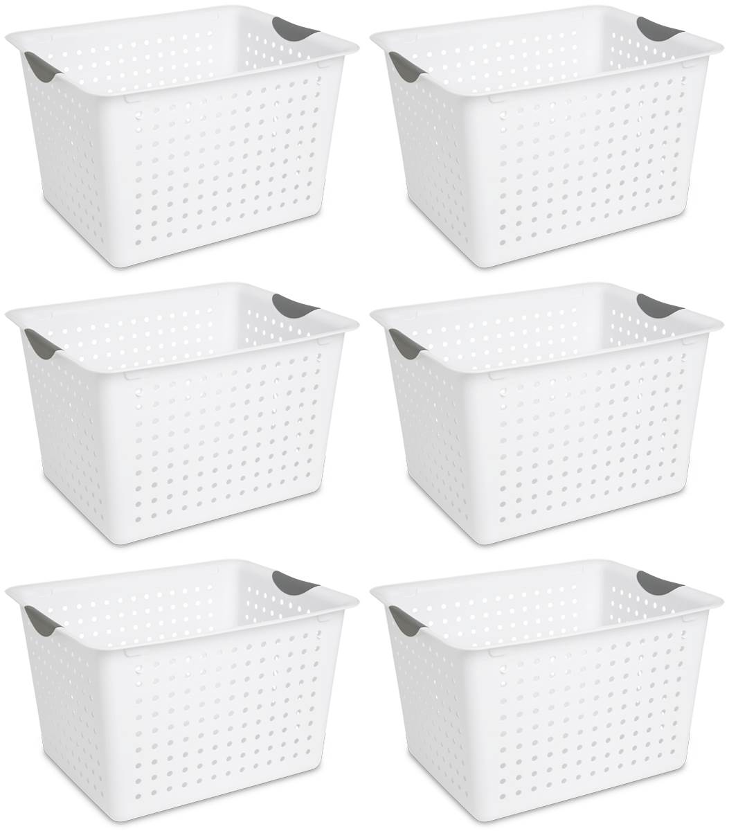 Sterilite 1628 Deep Ultra Plastic Storage Basket