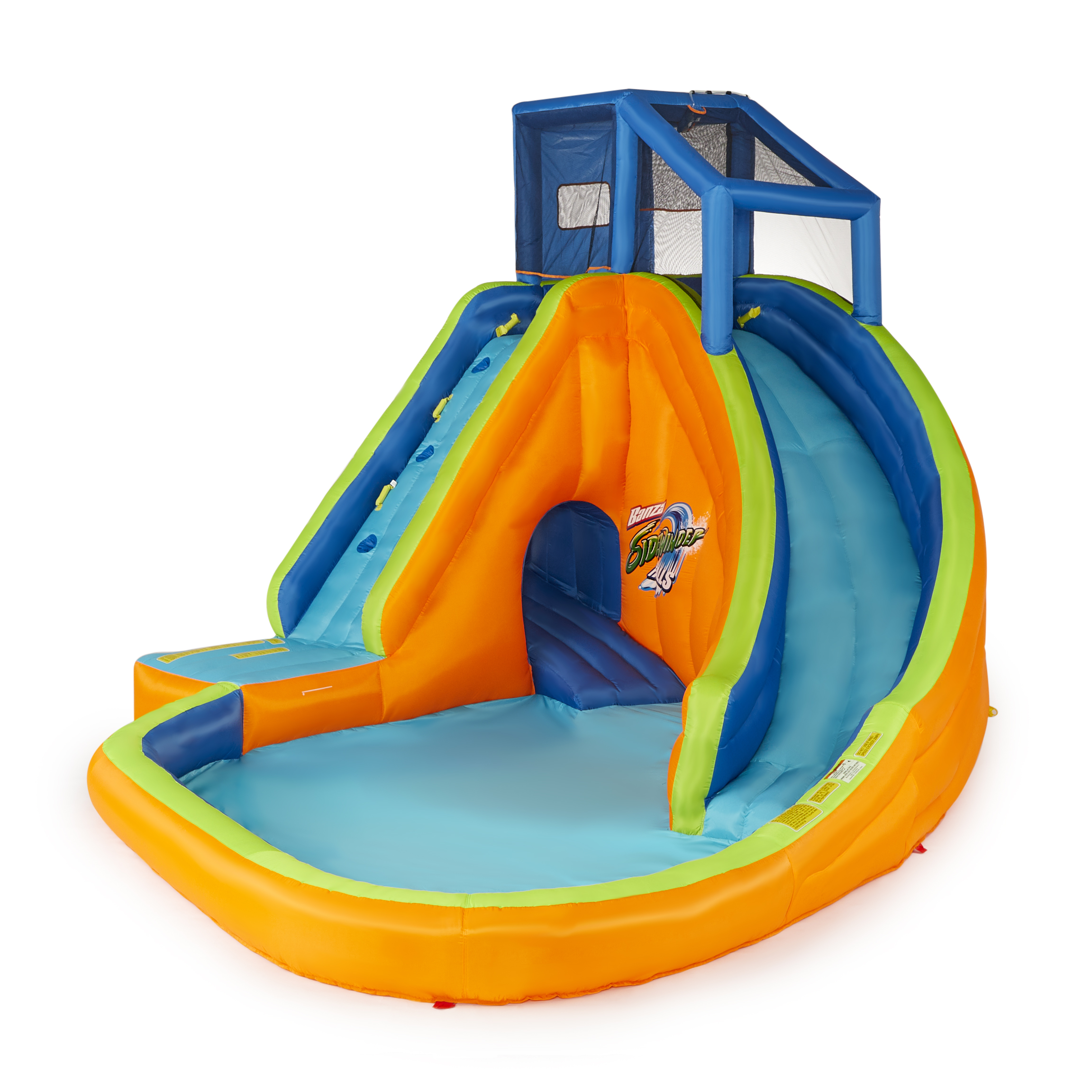 banzai sidewinder falls inflatable water slide