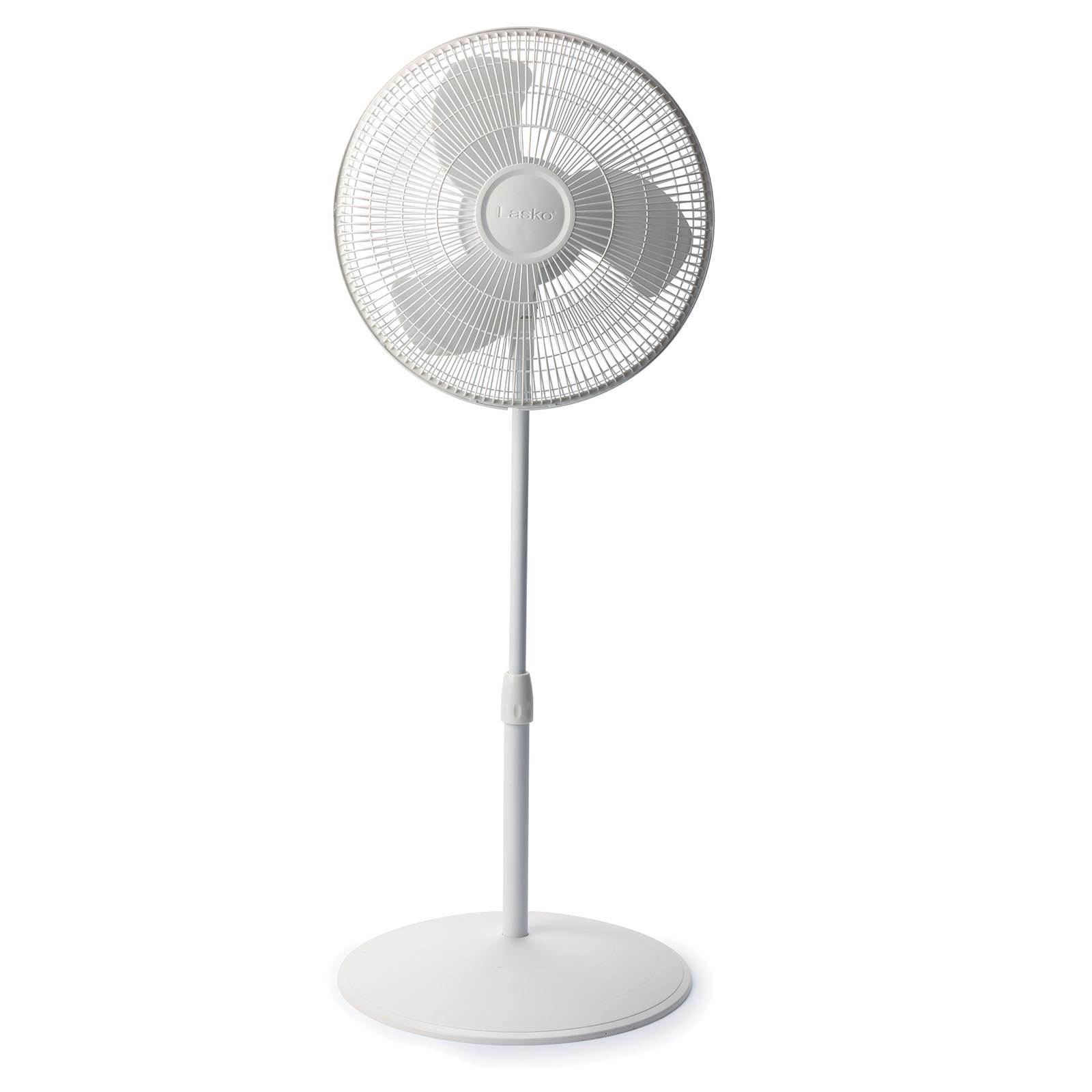 Lasko 16 Inch 3 Speed Oscillating Adjustable Stand Pedestal Floor Fan, White 46013457318 | eBay