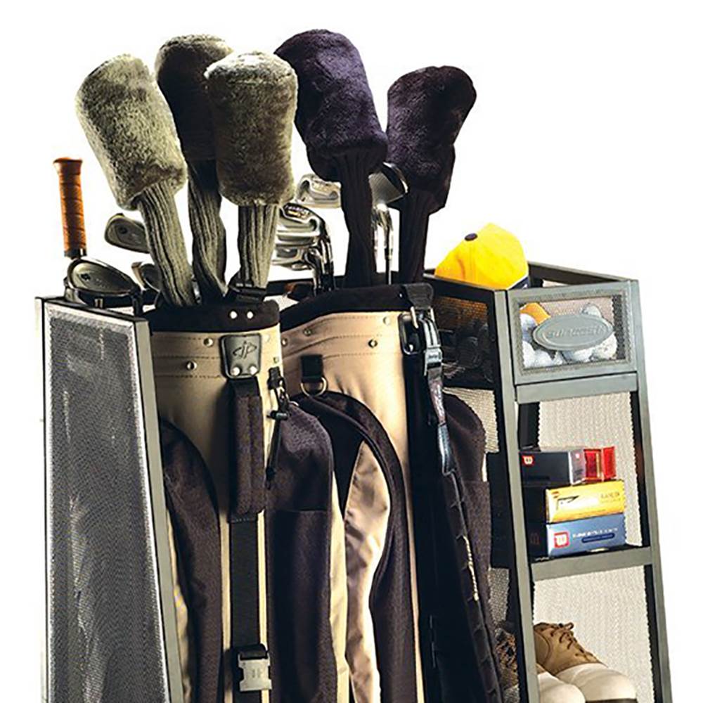 Suncast Complete Storage Heavy Duty Metal Golf Equipment Organizer