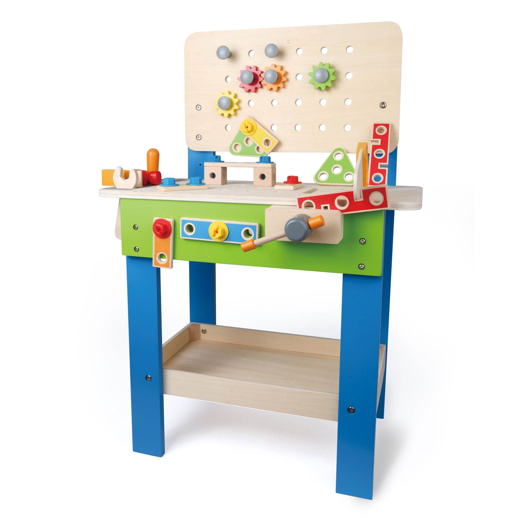 wooden play tool bench