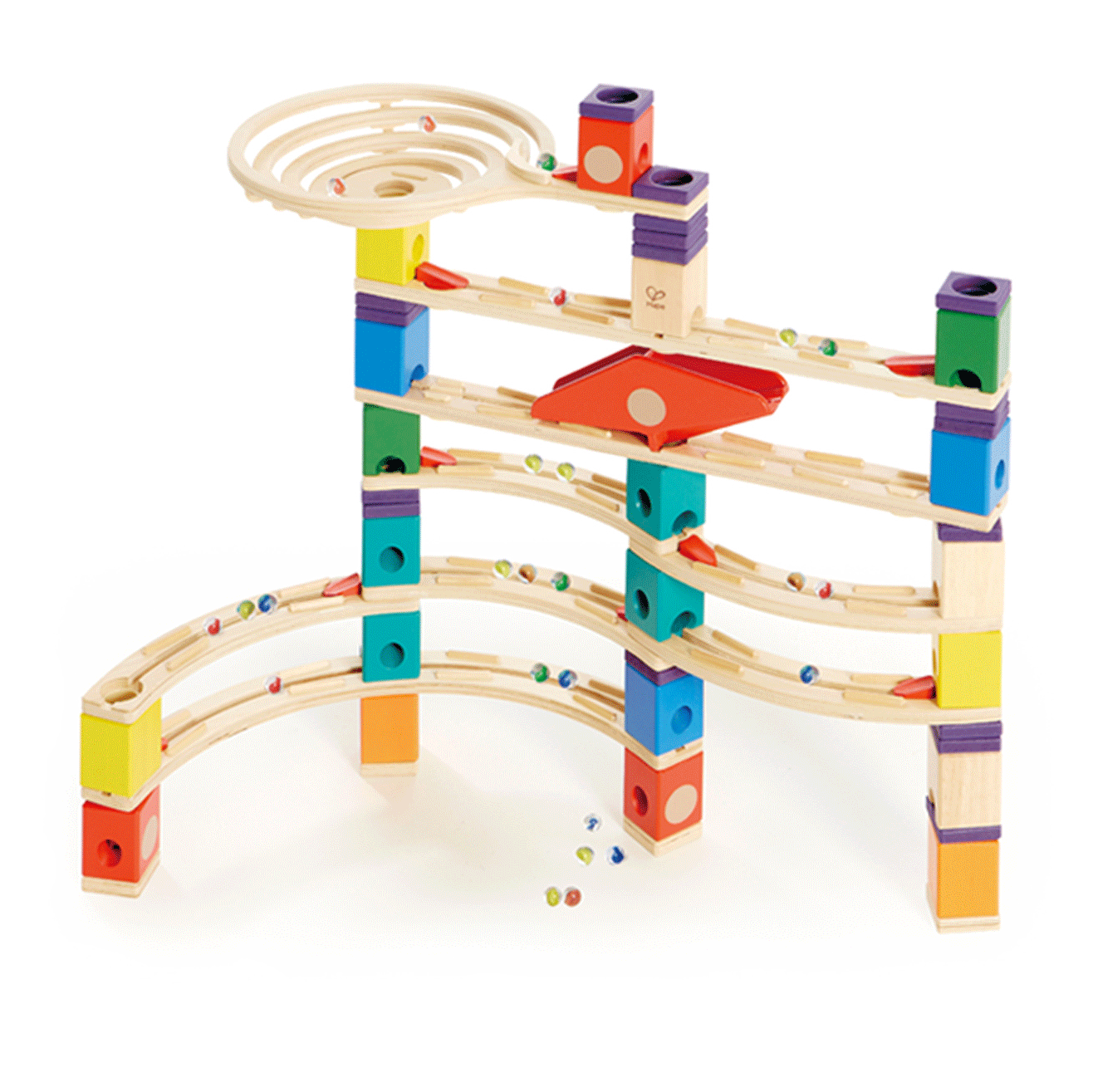 hape quadrilla race to the finish marble run