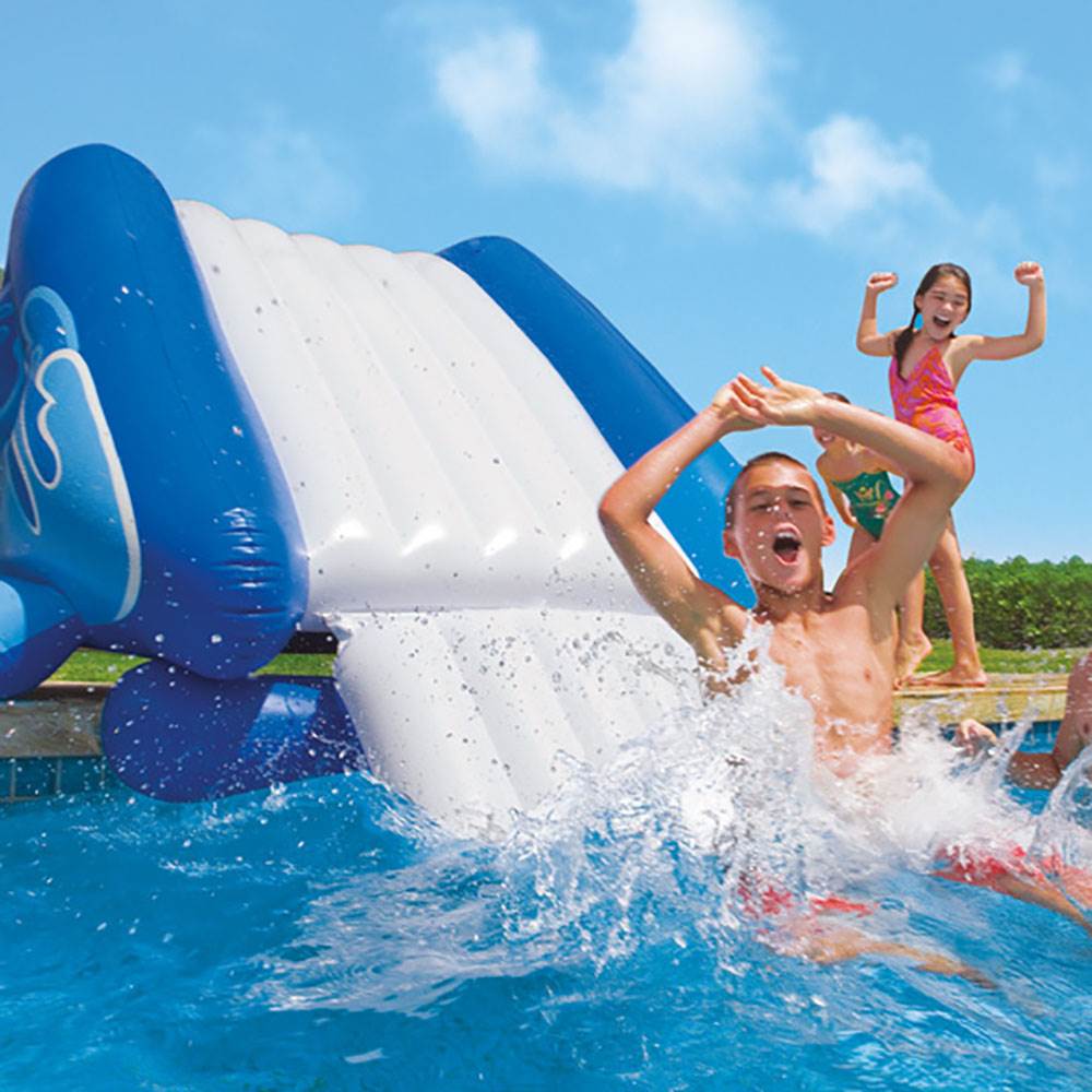 intex pool splash water slide