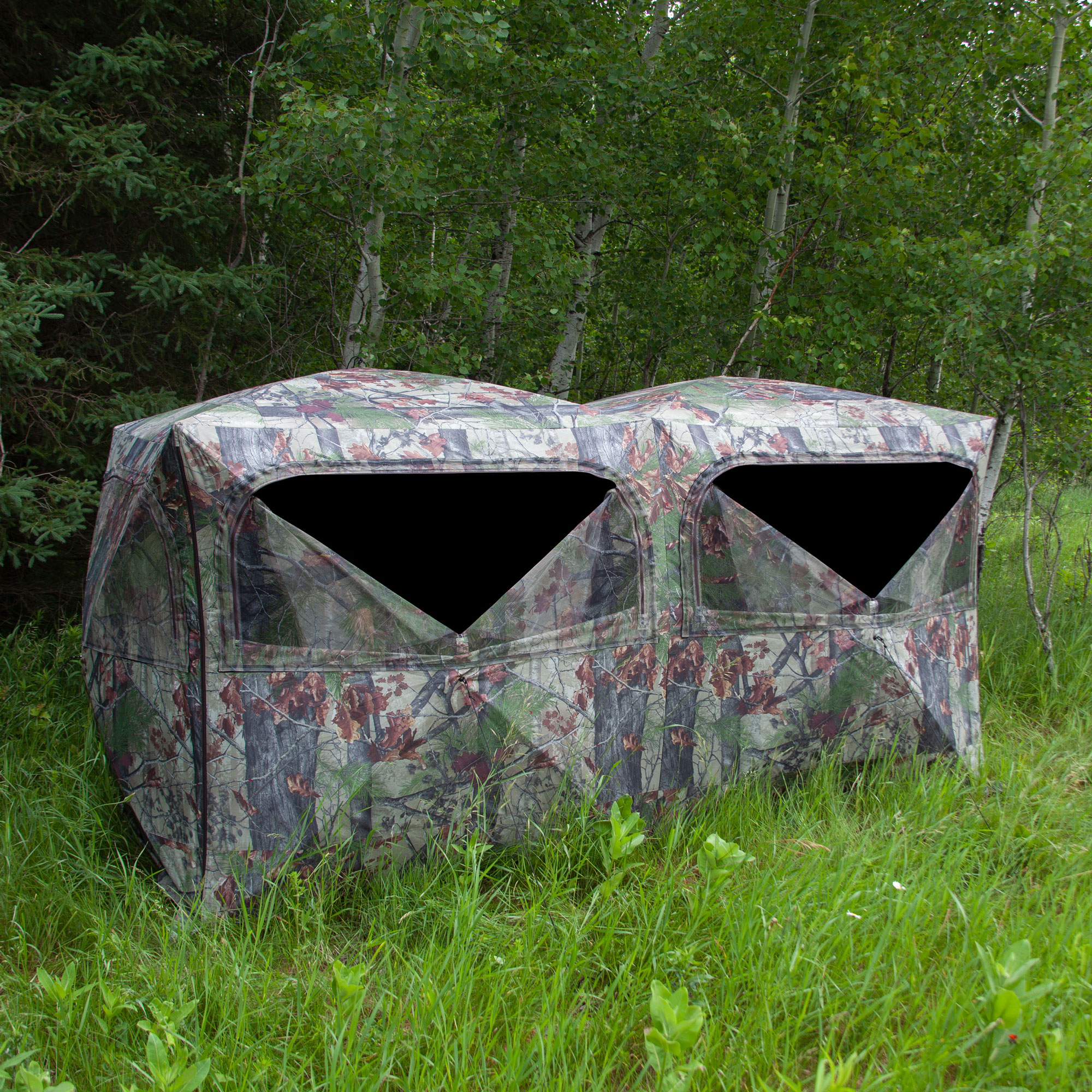 Blinds BE650BW Big Beast Backwoods Camo 6 Person Hub Hunting