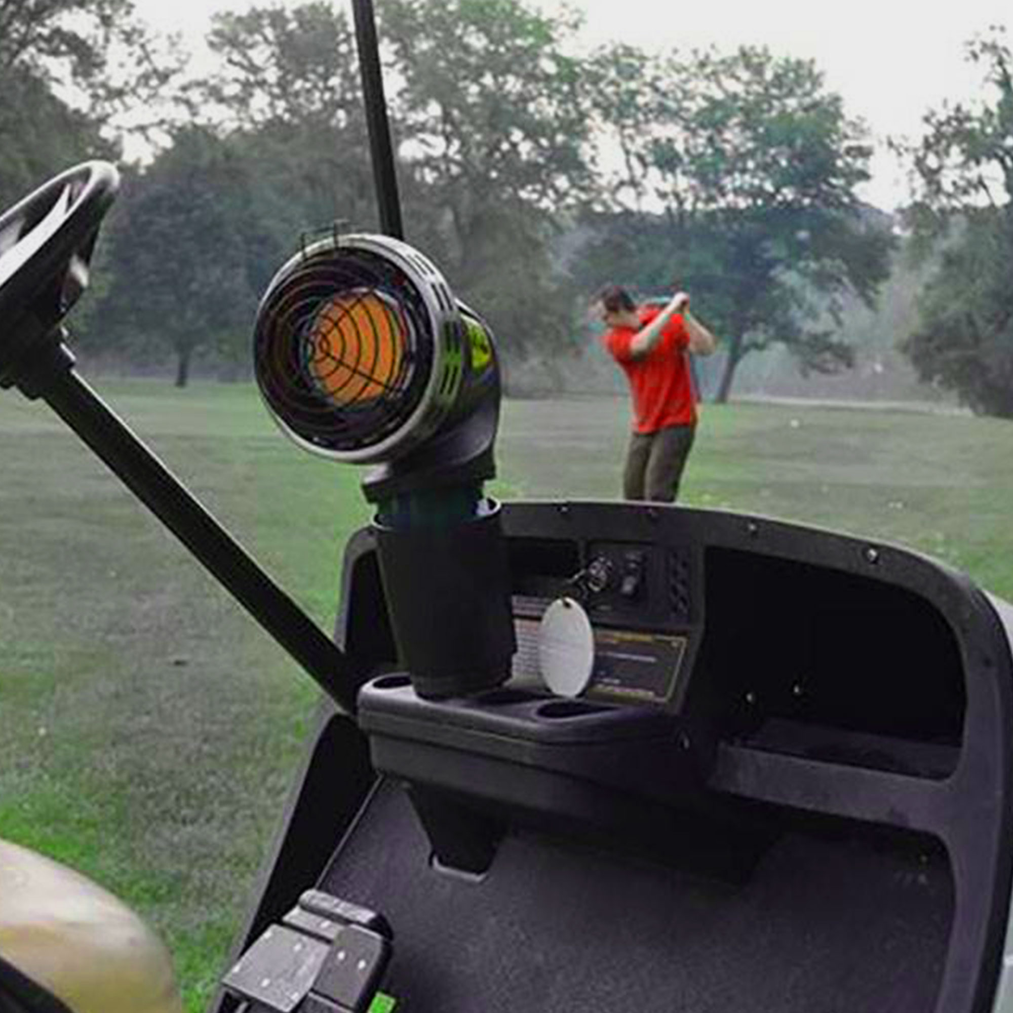 Mr. Heater MH4GC 4000 BTU Radiant Propane Portable Golf Cart Cup Holder