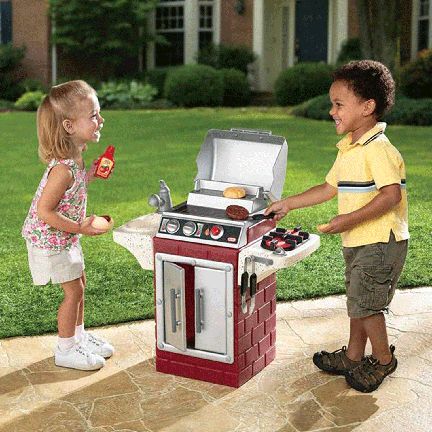 Little Tikes Play Pretend Kids Backyard Barbecue Get Out N Grill Bbq