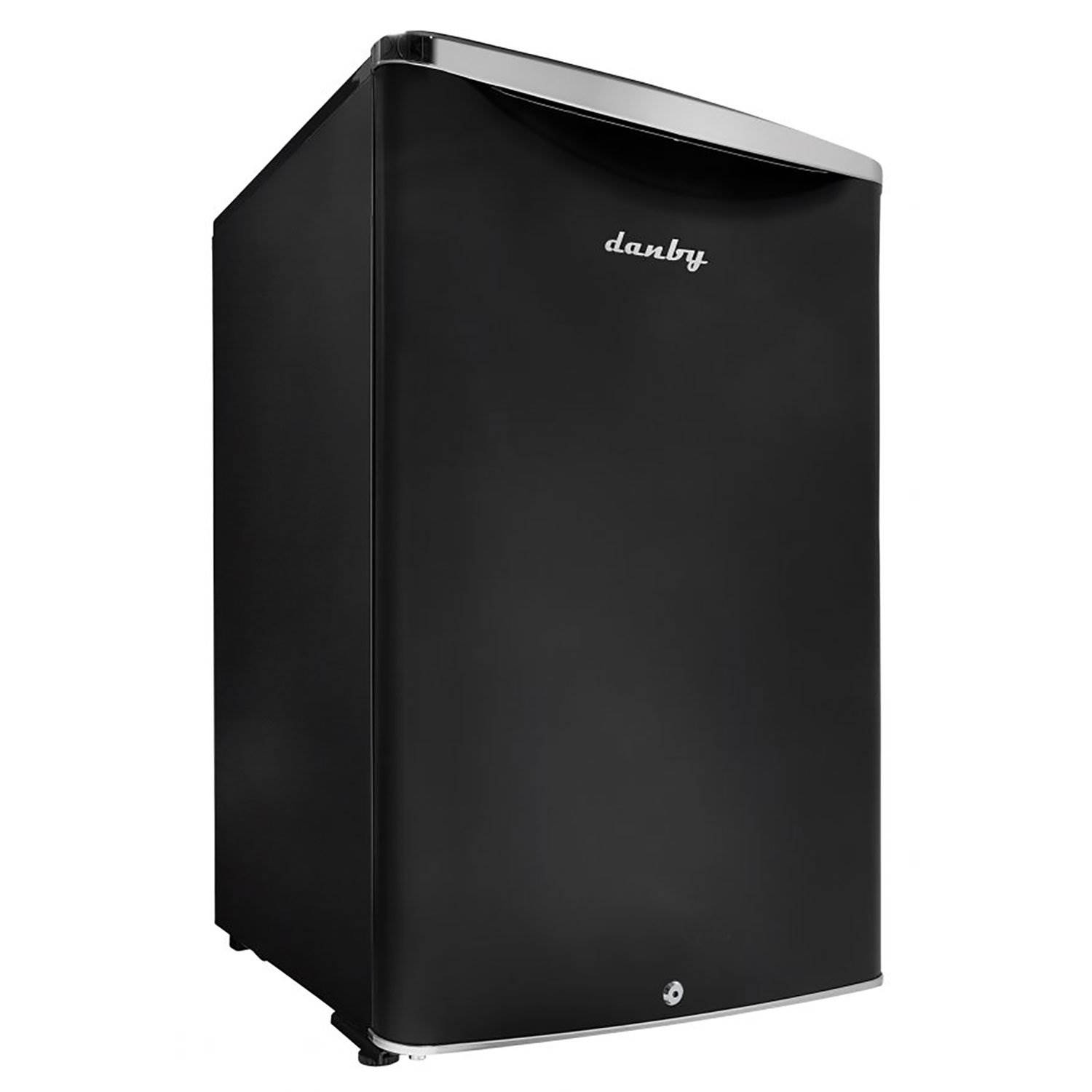 beverage refrigerator with lock