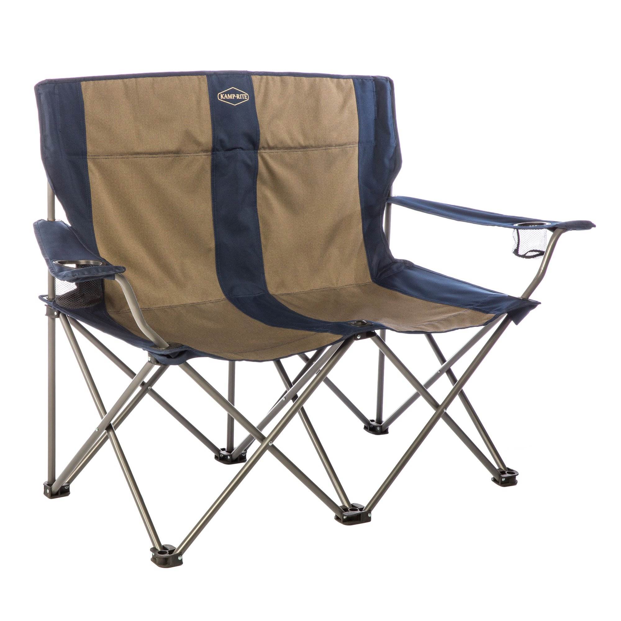 details about kamprite cc352 2 person outdoor tailgating camping double  folding lawn chair