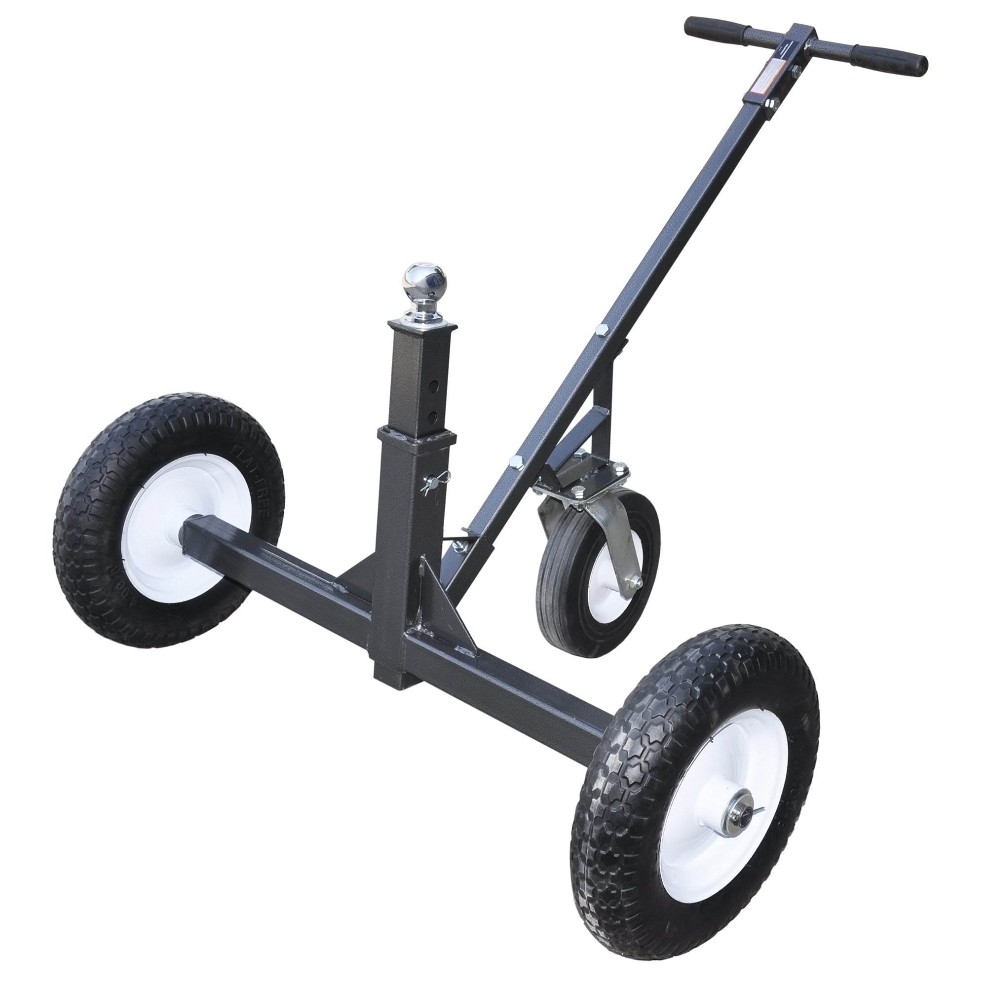 Tow Tuff TMD-1000C Adjustable Steel 1000 lb Heavy Duty Trailer Dolly w ...