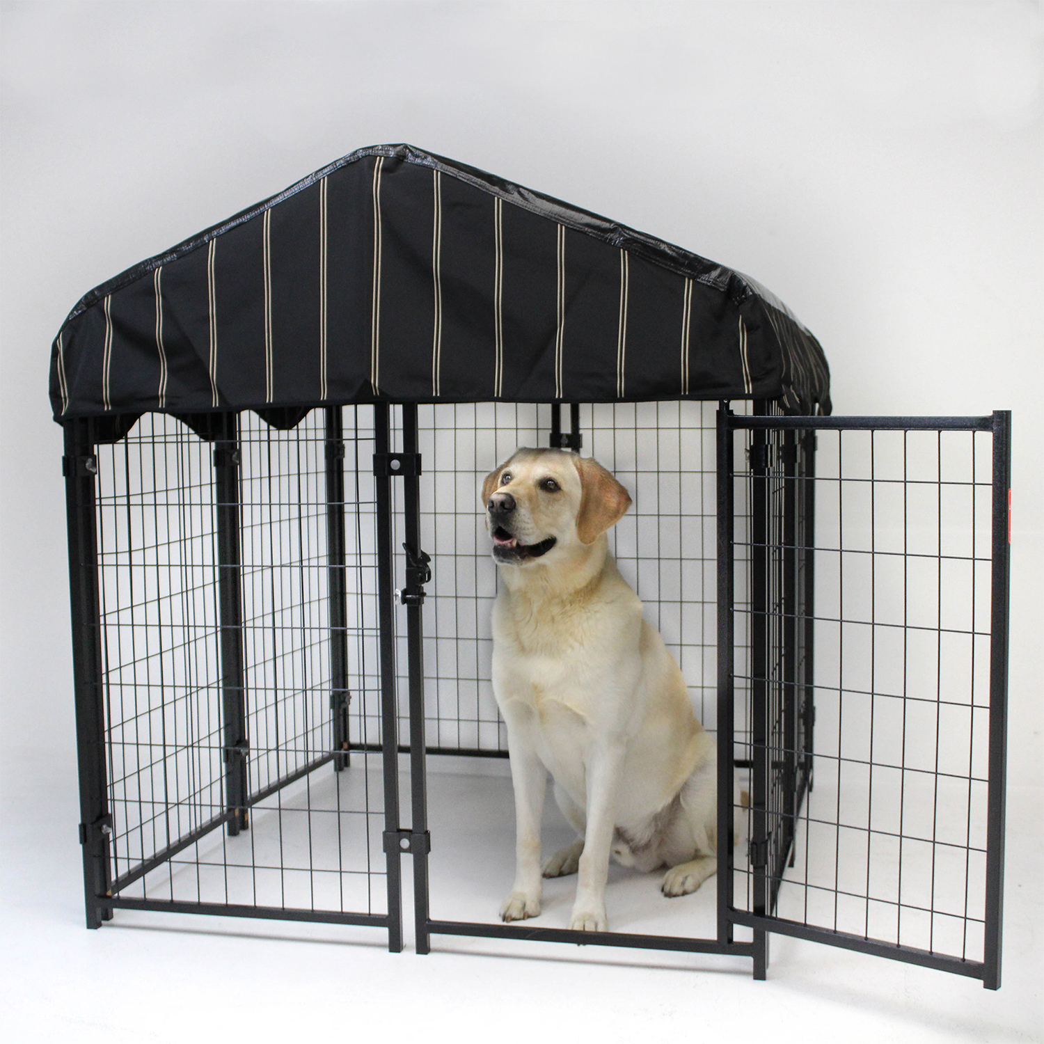 Lucky Dog 4' x 4' x 4.5' Uptown Welded Wire Dog Kennel w/ Waterproof