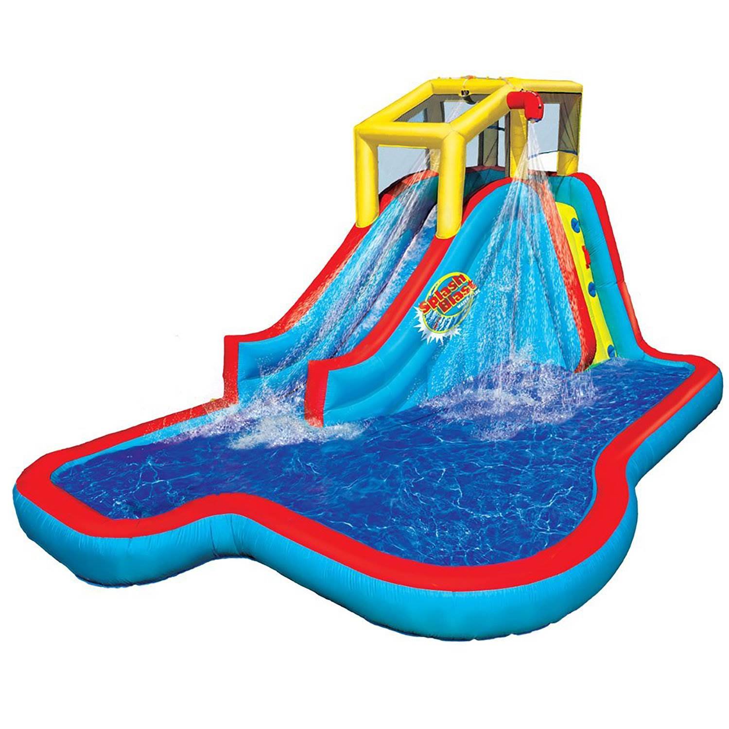 banzai slide n soak splash park inflatable outdoor kids water park play center reviews