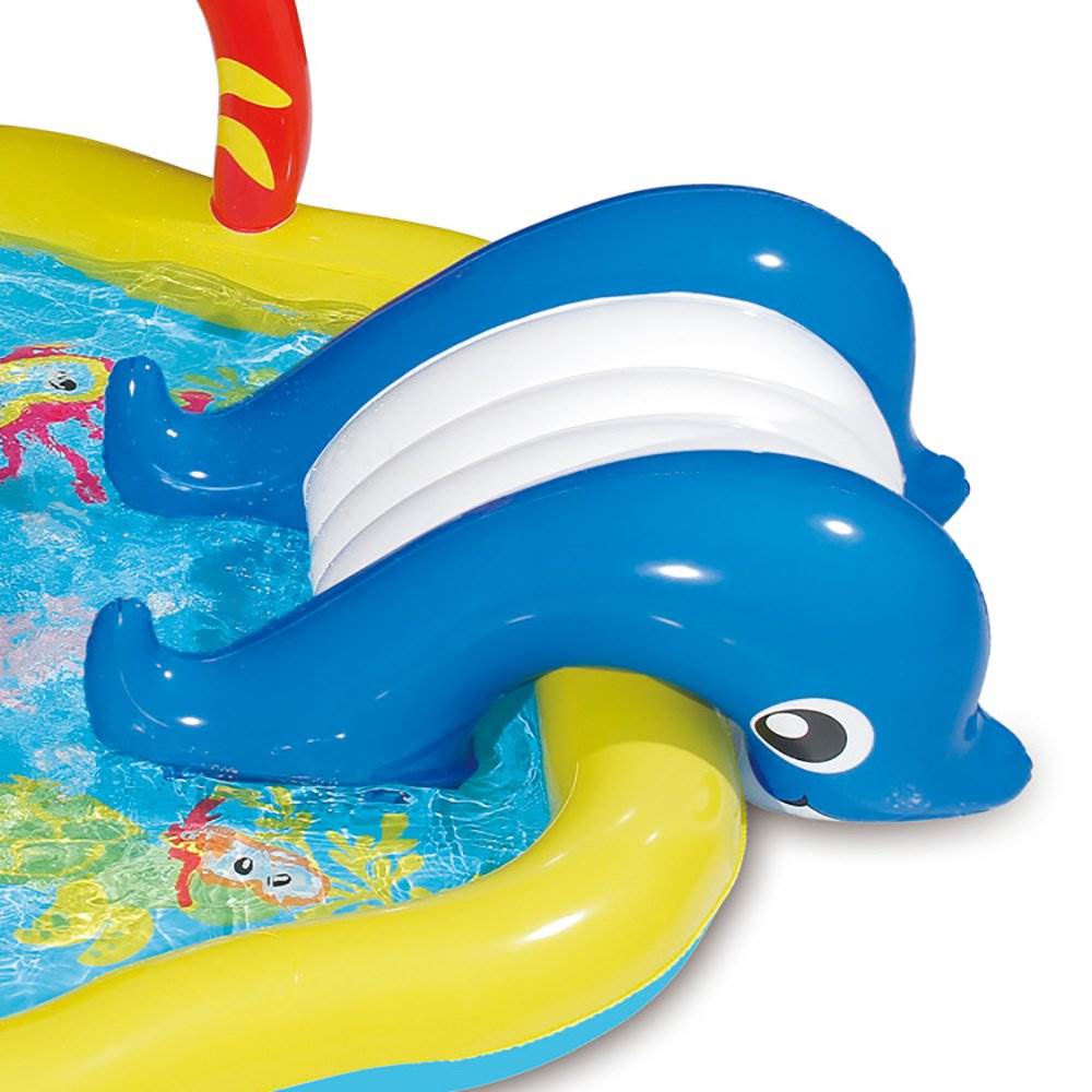 blow up kiddie pool with slide