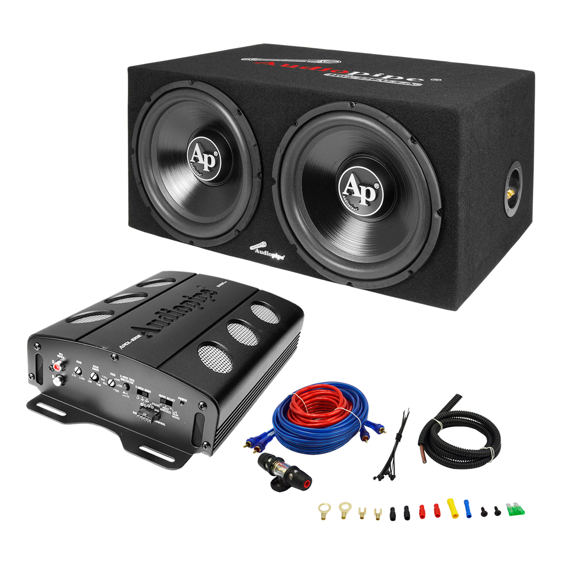 2 12 inch subwoofer and amp combo