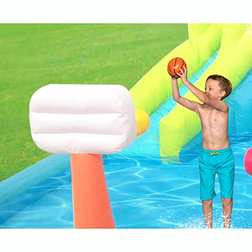 twin peaks kids inflatable splash pool backyard water slide park