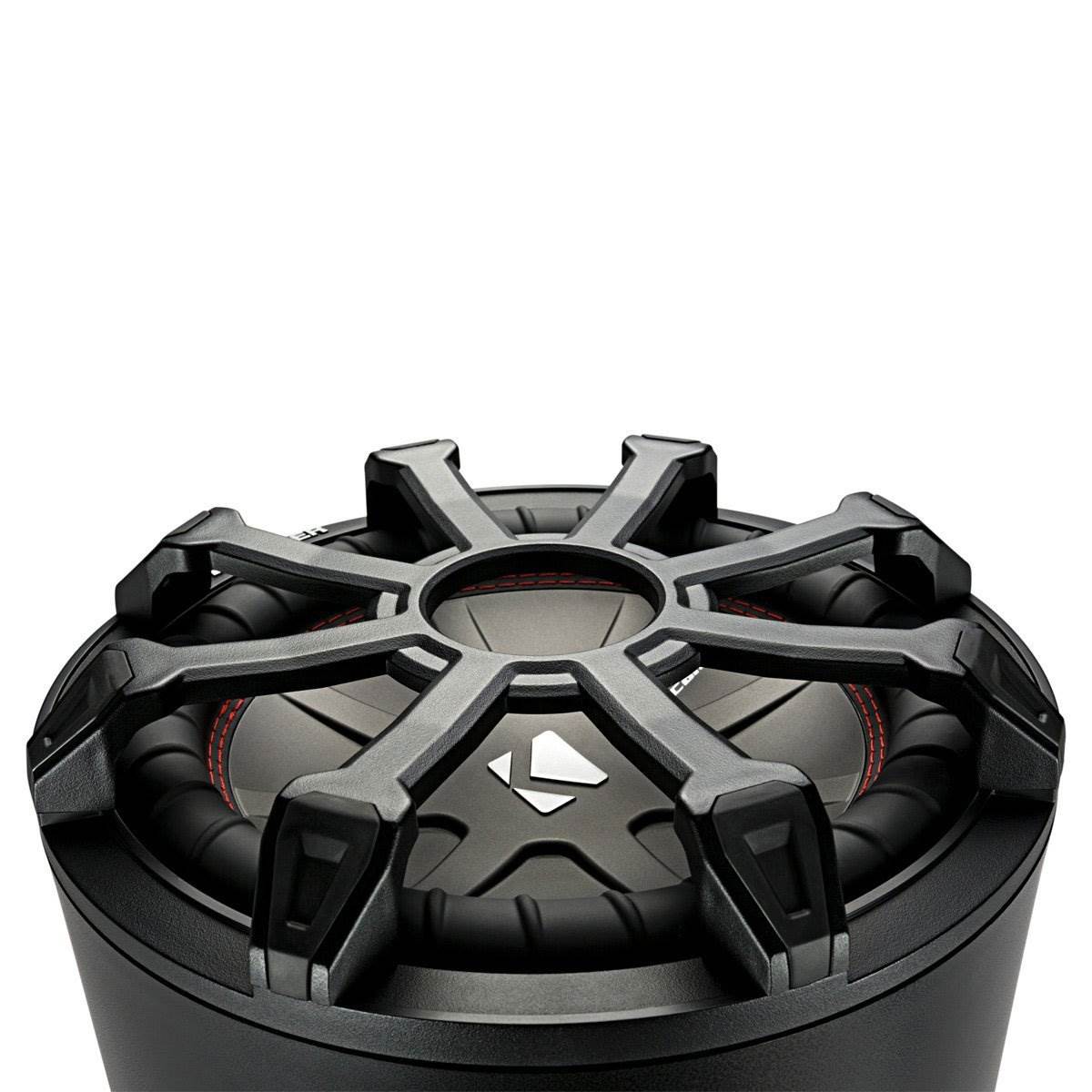 Kicker 45CWTB84 Car Audio Tube Enclosure w/ 8 Inch 4 Ohm Subwoofer and