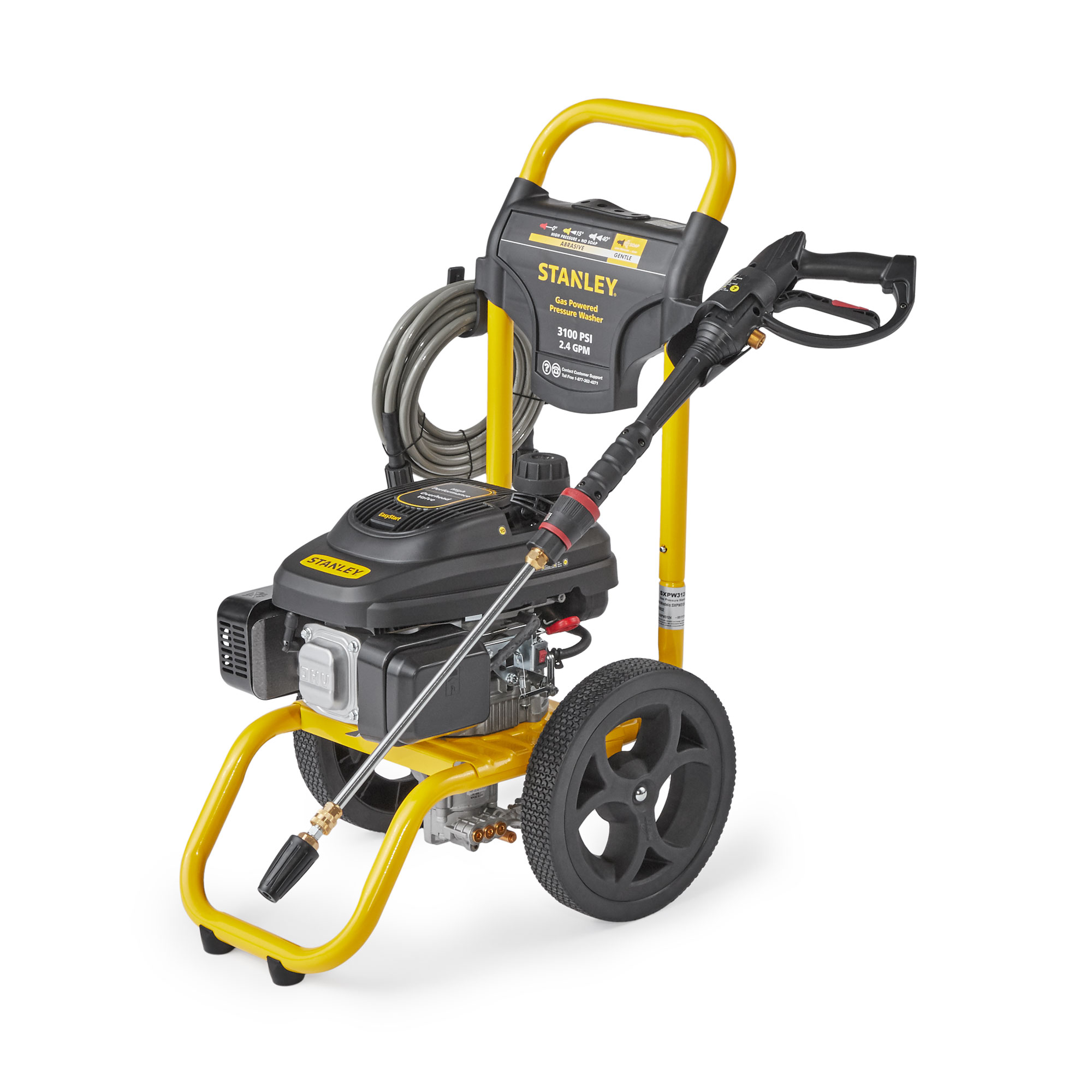 Stanley 2.4 GPM 3100 PSI Gas Power High Pressure Washer Surface Cleaner