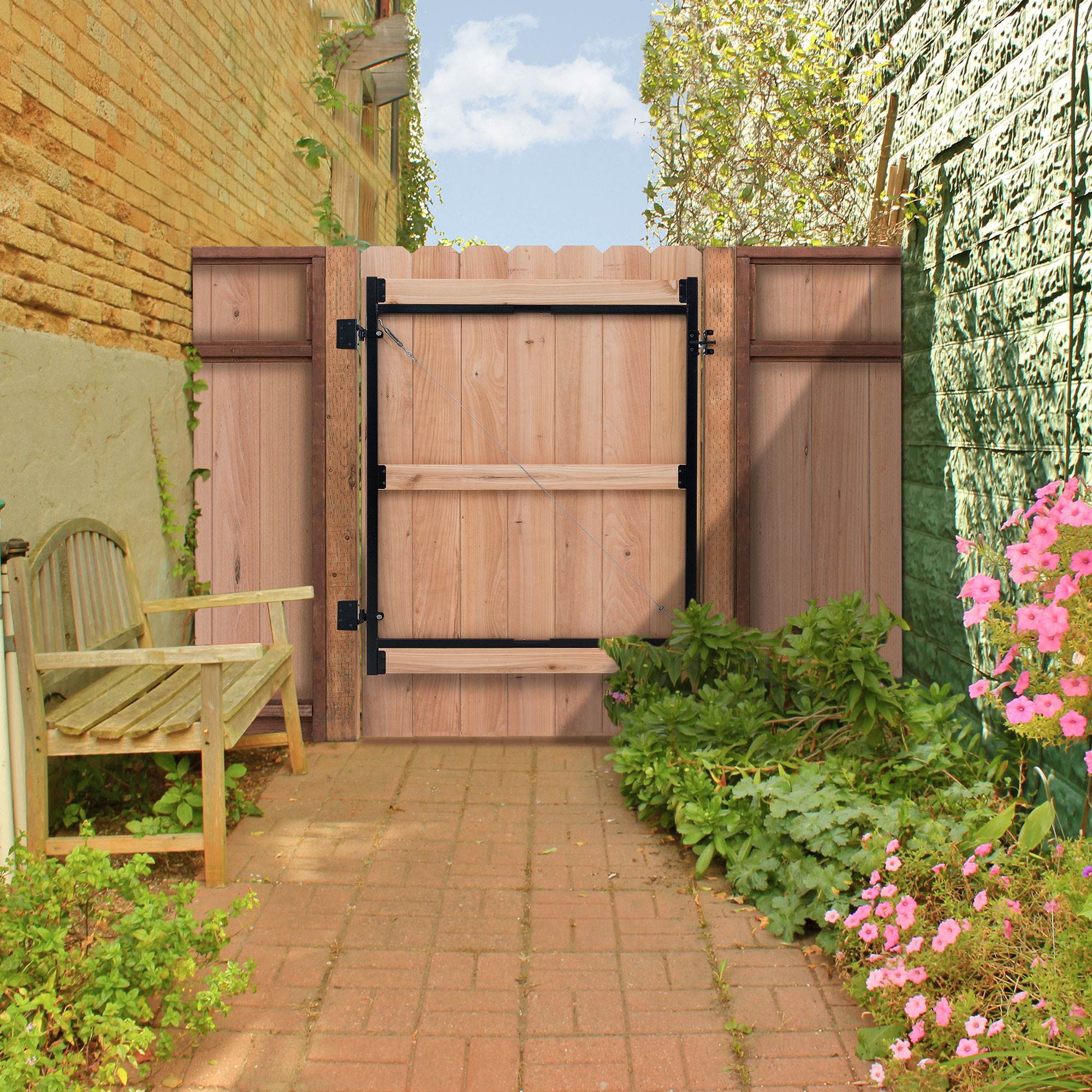 AdjustAGate Steel Frame Gate Building Kit, 60"96" Wide Opening Up To