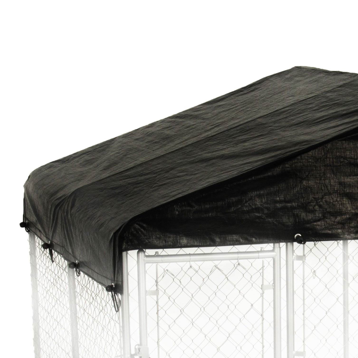 WeatherGuard 10' x 10' Dog Run Kennel Enclosure Waterproof Roof Cover