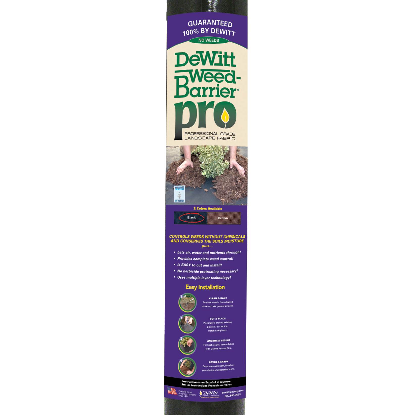 DeWitt Weed Barrier Pro 3 Ounce Landscape Ground Cover ...