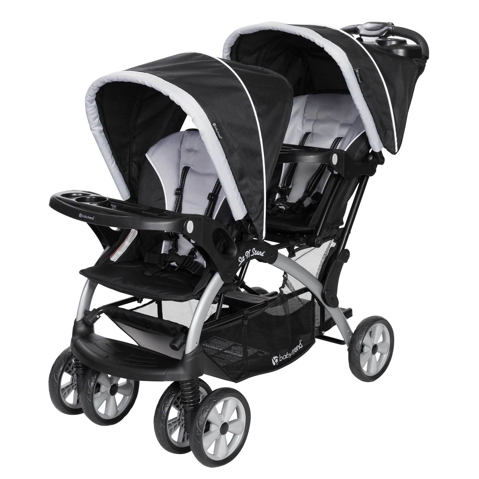 Baby Trend Sit N Stand Infant/Toddler Tandem Double Stroller, Stormy ...