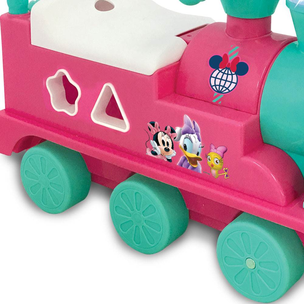 minnie mouse train riding toy