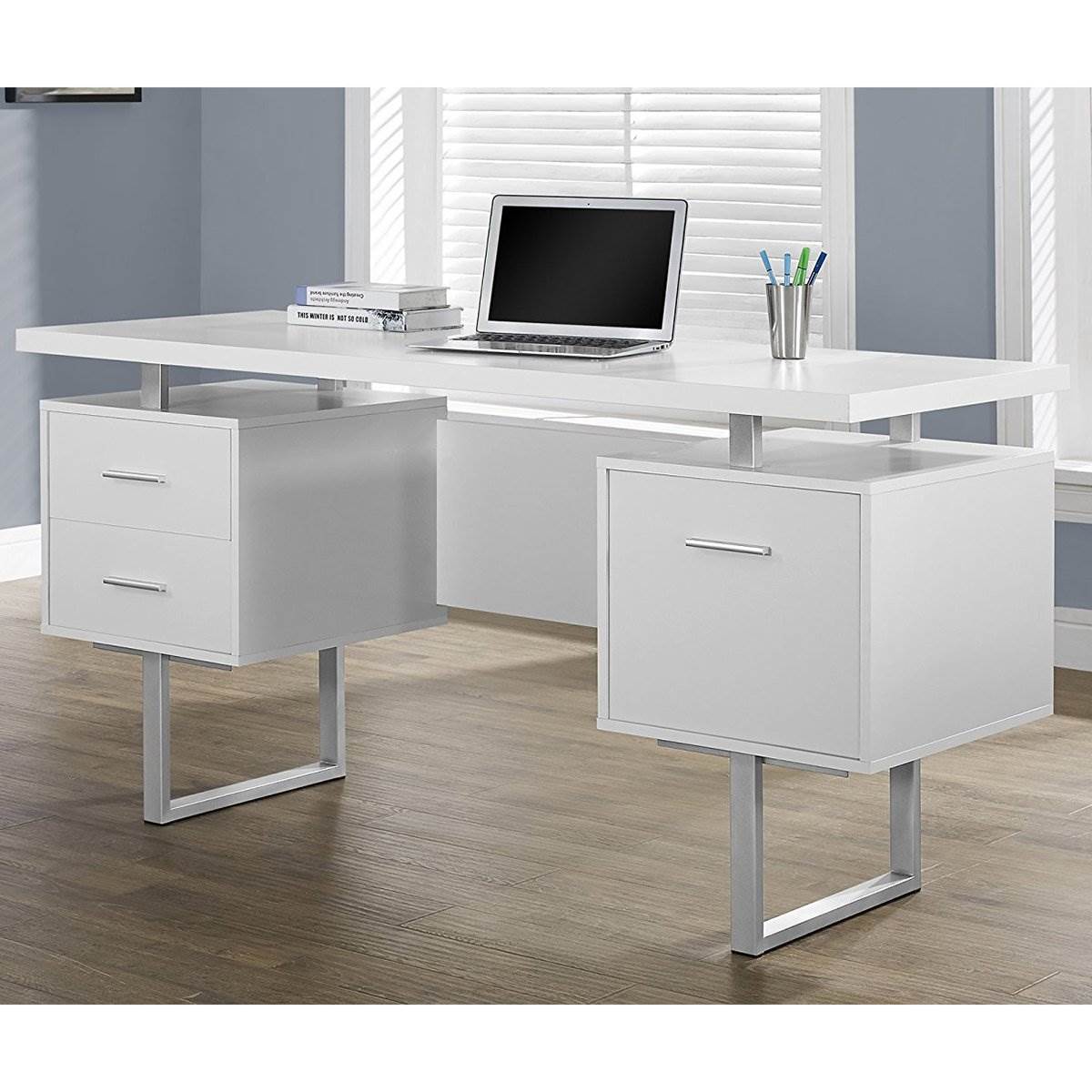 Monarch Specialties 60-Inch Modern Home Office Computer ...