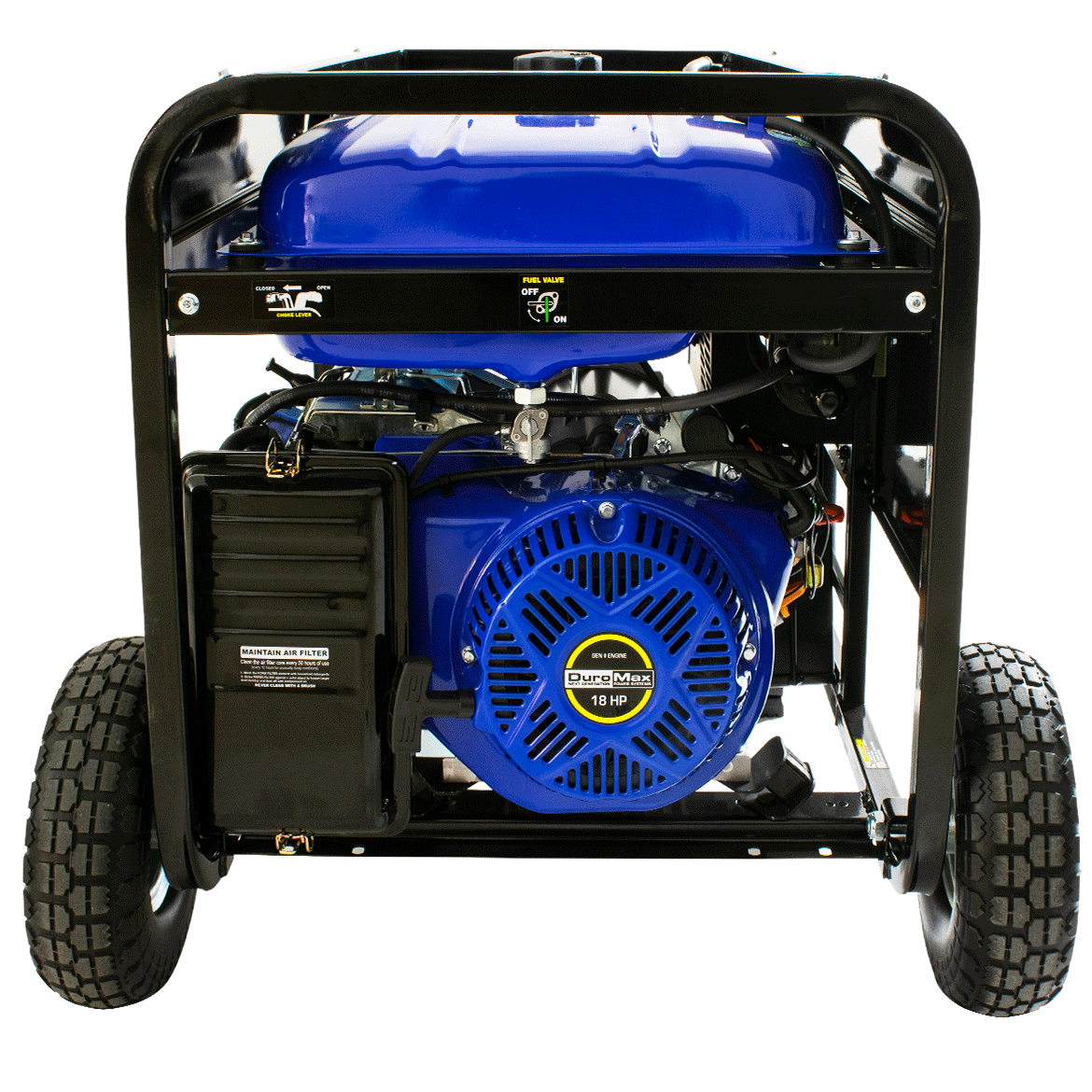 DuroMax Durable 12000 Watt 18 HP Hybrid Gas Propane Generator (For