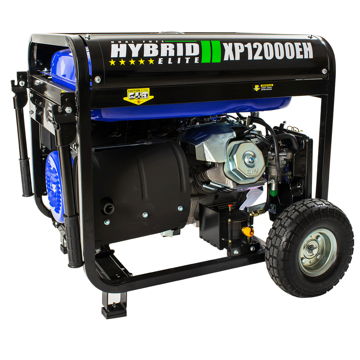 DuroMax Durable 12000 Watt 18 HP Hybrid Gas Propane Generator (For